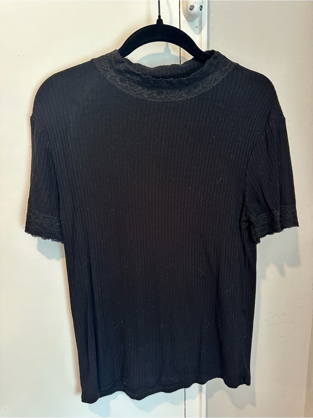 Zara Trafaluc Black Lace Tank Top, Size L